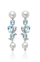 Orecchini Miluna Donna in Argento Perla PER2964